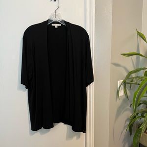 Studio Works black short sleeve cardigan